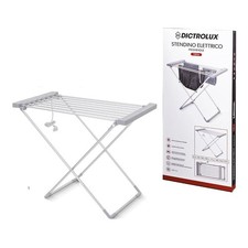 Stendibiancheria Elettrico Potenza 120W Pieghevole 6 mt Silver 880900 Dictrolux