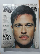 ROLLING STONE MAGAZINE 65 MARZO 2009, BRAD PITT MICKEY ROURKE BENICIO DEL TORO