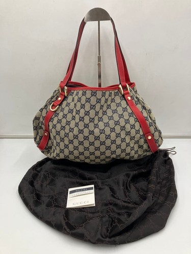 Gucci canvas abbey tote - gucci,