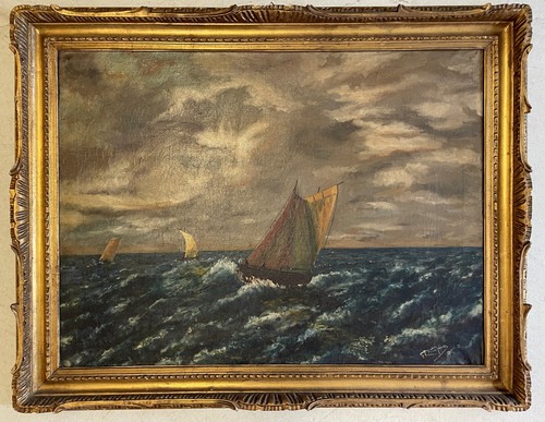 Antico grande quadro olio - antico,