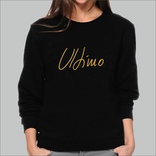 Felpa Donna Ultimo musica cantante bianca o nera idea regalo