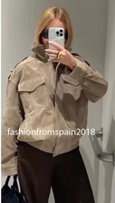 ZARA NUOVA GIACCA DONNA PELLE