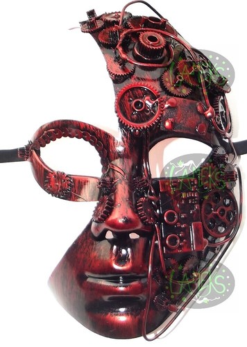 Maschera mezzoviso steampunk - mezzoviso,