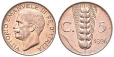 5 Centesimi Spiga 1919-1937