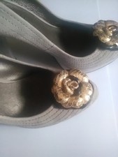 Spilla per scarpe rosa in vera