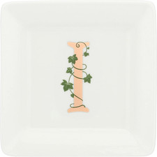- Piattino Quadrato Lettera I - Arredo Casa, Cucina - Linea Adorato - Idea Regal