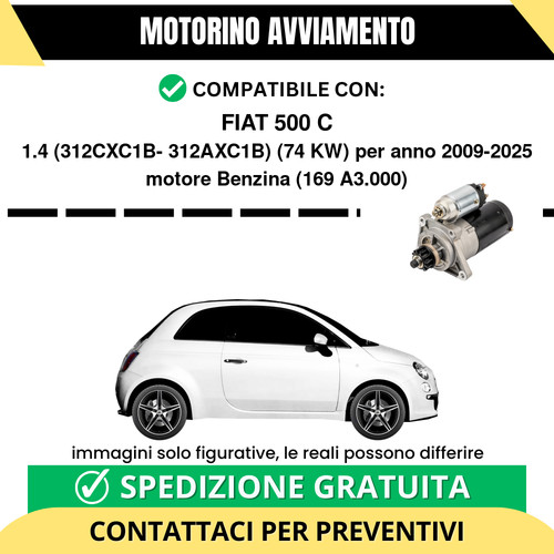Motorino avviamento fiat - motorino, c