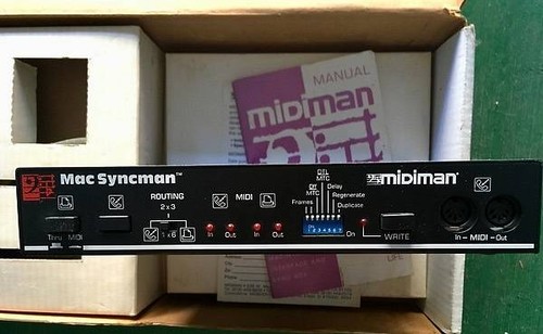 Midiman mac syncman - syncman, timecode