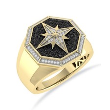 Anello Bussola Oro Giallo 10K