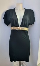 Just Cavalli Originale Vestito Abito Nero Tg 44