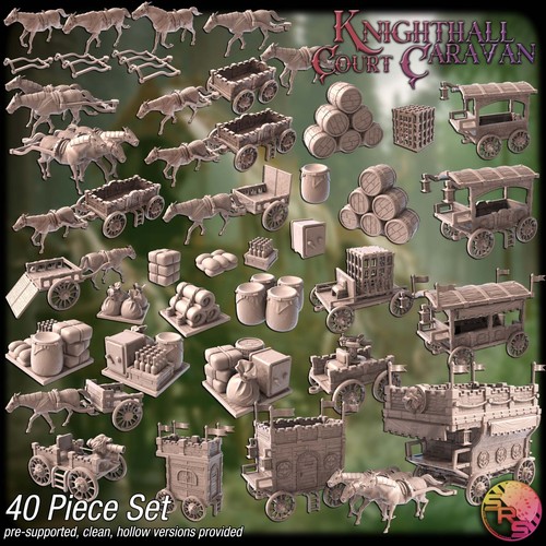 Royal caravan terrain - set,