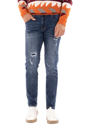 Jeans uomo strappati invernali - jeans,