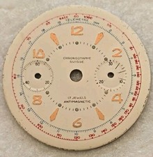 Chronographe Suisse  Quadrante Cronografo Landeron  32mm Original Dial Vintage