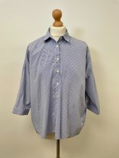 Zara Basic camicia a righe blu