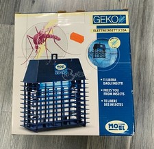 LAMPADA ANTI INSETTI ELETTROINSETTICIDA GEKO 230V LIBERA DAGLI INSETTI