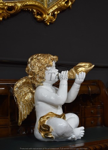 Statua angelo antico barocco - statua,
