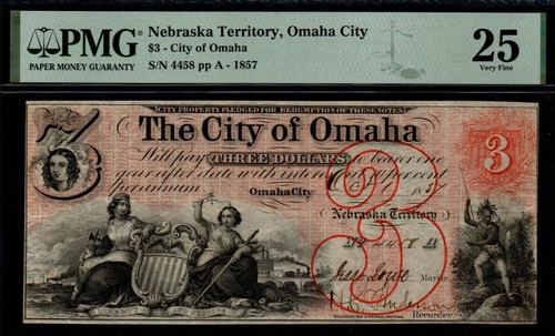 Banconota dollari 1857 - 3,
