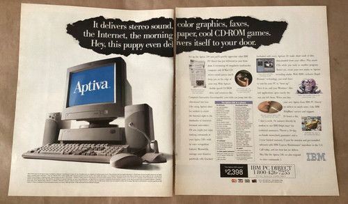 Ibm aptiva print 1995 - aptiva, ad