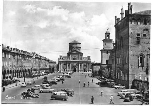 Carpi piazza - (modena)., piazza.