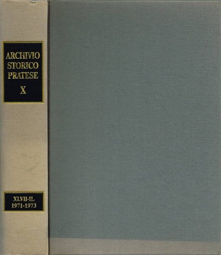 Archivio storico pratese - archivio,