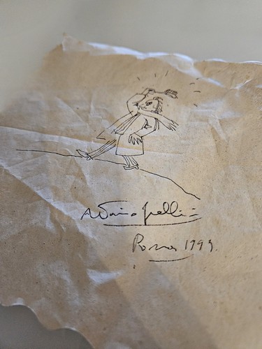 Disegno mano con firma - a,