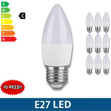 10 LAMPADINE LED E27 CANDELA |