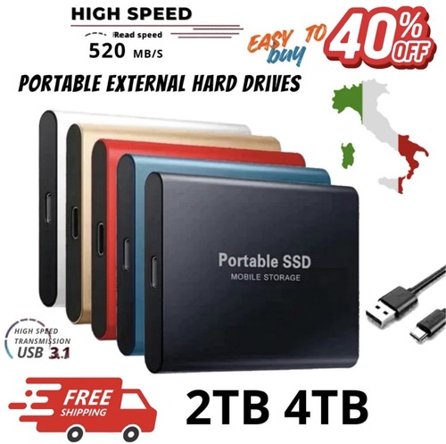 Hard disk ssd 4tb esterno - hard,