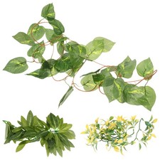  3 pezzi di piante di rettili appese viti finte rampicanti piante di terrario