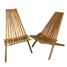 Set 2 Sedie Bistrot Pieghevoli