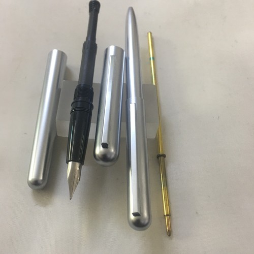 Rare waterman metal set chrome - set,