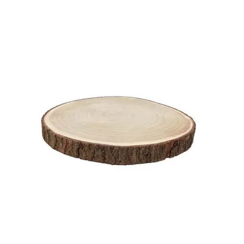 Base tronco legno rustico - legno, 22cm
