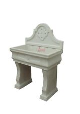 Fanuli manufatti Pila imperiale in cemento bianco e graniglia per esterno