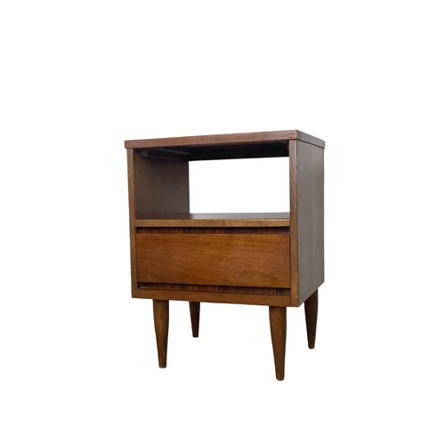 Comodino vintage mcm noce - mcm,