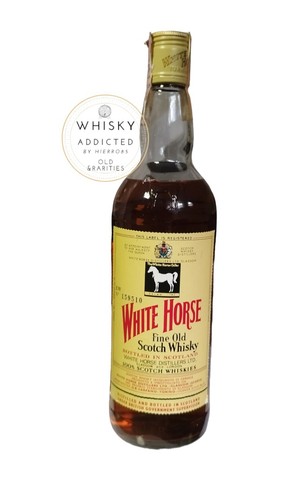 White horse fine old scotch - white,