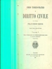 CORSO TEORICO PRATICO DI DIRITTO CIVILE VOL I PARTE PRIMA