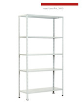 Kit Scaffale metallo rosso 5