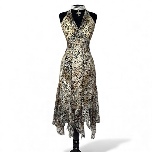 Abito vintage leopardato - , con