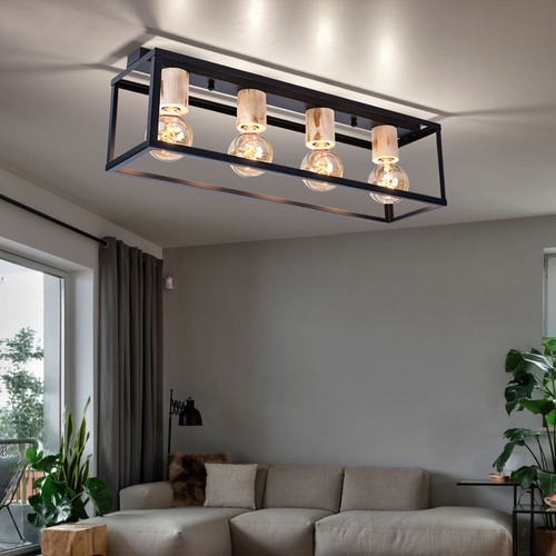 Plafoniera luce lampada - plafoniera, wood