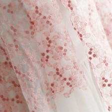 Organza Fabric With Lace Mesh