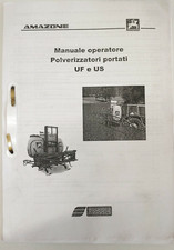 manuale per  amazone irroratrice botte UF US polverizzatori libretto libro giuda