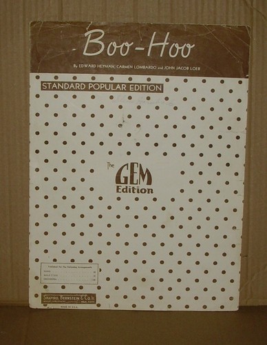 Spartiti vintage boo - vintage, boo-hoo