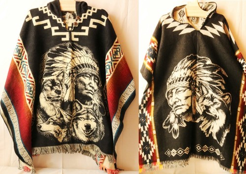 Mantello poncho indiano - mantello,