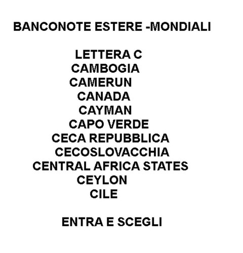 Banconote estere mondiali - banconote, estere-mondiali