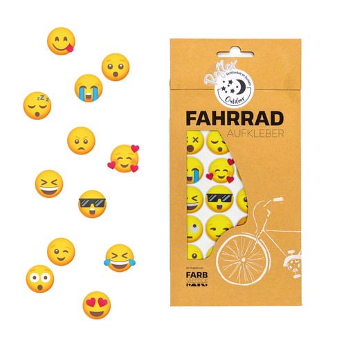 Adesivo bici smiley sticker - bici,