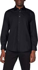 CAMICIA UOMO NERA MANICA LUNGA FRUIT OF THE LOOM EASY CARE PREZZO OUTLET