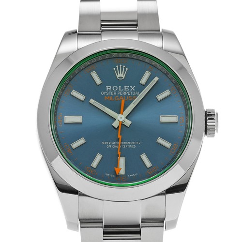 Rolex milgauss 116400gv blue - rolex,
