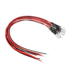 5pcs 5mm prewired - 5pcs.,