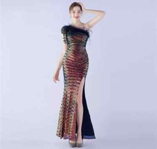 Vestito Abito Elegante Lungo