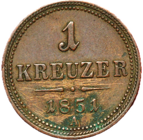 16985 autriche 1 kreuzer - -,