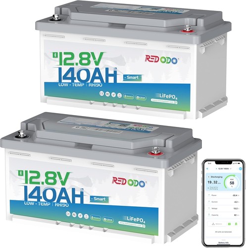 Redodo 12v 140ah h190 lifepo4 - 12v,